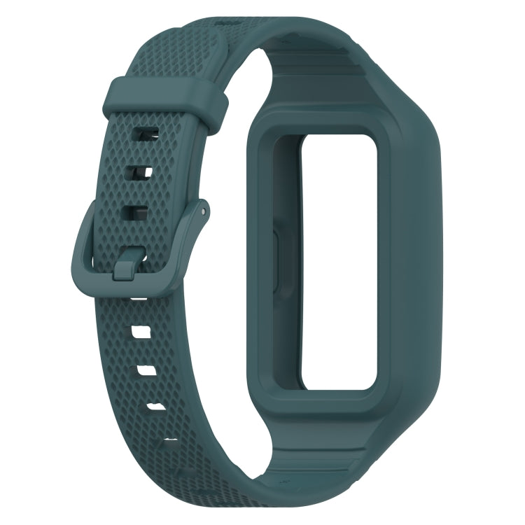 For Huawei Band 10 / 9 / 8 / 7 / 6 Universal Integrated Silicone Watch Band(Green) by buy2fix