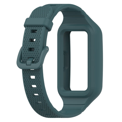 For Huawei Band 10 / 9 / 8 / 7 / 6 Universal Integrated Silicone Watch Band(Green) by buy2fix