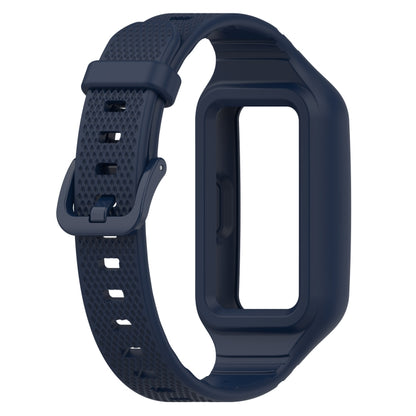 For Huawei Band 10 / 9 / 8 / 7 / 6 Universal Integrated Silicone Watch Band(Midnight Blue) by buy2fix