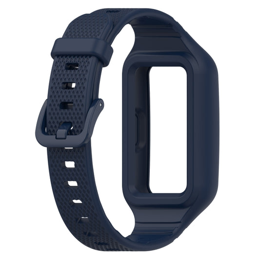 For Huawei Band 10 / 9 / 8 / 7 / 6 Universal Integrated Silicone Watch Band(Midnight Blue) by buy2fix