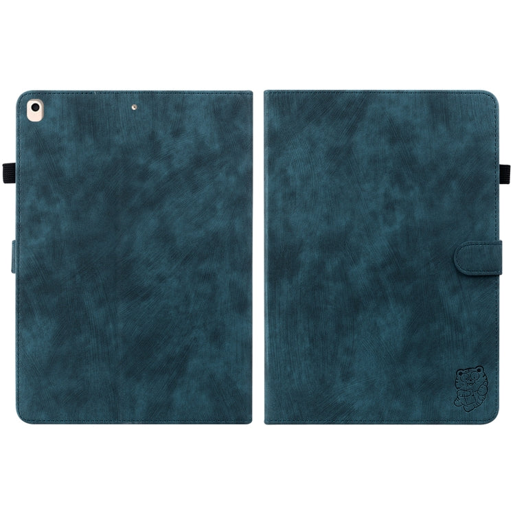 Tiger Pattern PU Tablet Case With Sleep / Wake-up Function For iPad 9.7 2017/2018/2019/2020(Dark Blue) - iPad 9.7 (2018) & (2017) Cases by buy2fix | Online Shopping UK | buy2fix
