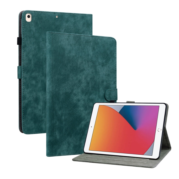 Tiger Pattern PU Tablet Case With Sleep / Wake-up Function For iPad 10.2 2019/Air 2019 10.5/10.2 2020/2021(Dark Green) - iPad 10.2 Cases by buy2fix | Online Shopping UK | buy2fix