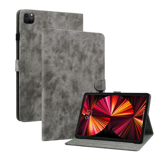 Tiger Pattern PU Tablet Case With Sleep / Wake-up Function For iPad Pro 11 2022 / 2021 / 2020 / 2018 / Air 2020 10.9(Grey) - iPad Pro 11 (2022/2021) Cases by buy2fix | Online Shopping UK | buy2fix