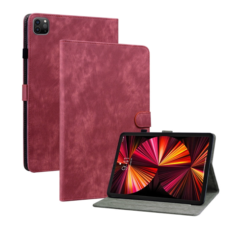 Tiger Pattern PU Tablet Case With Sleep / Wake-up Function For iPad Pro 11 2022 / 2021 / 2020 / 2018 / Air 2020 10.9(Red) - iPad Pro 11 (2022/2021) Cases by buy2fix | Online Shopping UK | buy2fix