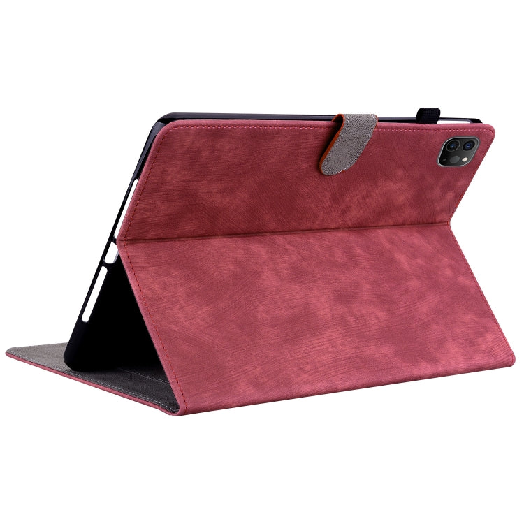 Tiger Pattern PU Tablet Case With Sleep / Wake-up Function For iPad Pro 11 2022 / 2021 / 2020 / 2018 / Air 2020 10.9(Red) - iPad Pro 11 (2022/2021) Cases by buy2fix | Online Shopping UK | buy2fix