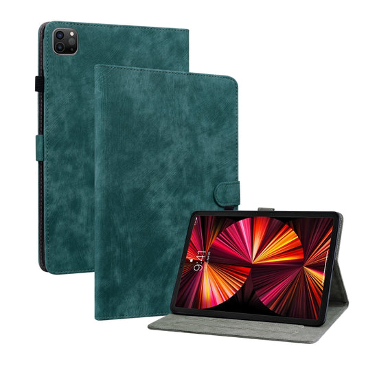 Tiger Pattern PU Tablet Case With Sleep / Wake-up Function For iPad Pro 11 2022 / 2021 / 2020 / 2018 / Air 2020 10.9(Dark Green) - iPad Pro 11 (2022/2021) Cases by buy2fix | Online Shopping UK | buy2fix