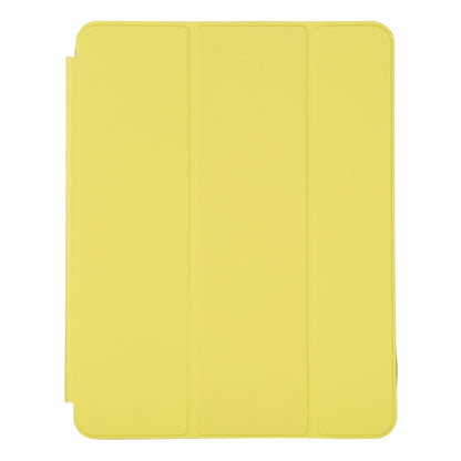 For iPad Pro 12.9 inch (2020/2021) 3-fold Horizontal Flip Smart Leather Tablet Case with Sleep / Wake-up Function & Holder(Yellow) - iPad Pro 12.9 (2022/2021) Cases by buy2fix | Online Shopping UK | buy2fix