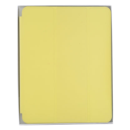 For iPad Pro 12.9 inch (2020/2021) 3-fold Horizontal Flip Smart Leather Tablet Case with Sleep / Wake-up Function & Holder(Yellow) - iPad Pro 12.9 (2022/2021) Cases by buy2fix | Online Shopping UK | buy2fix