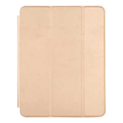 For iPad Pro 12.9 inch (2020/2021) 3-fold Horizontal Flip Smart Leather Tablet Case with Sleep / Wake-up Function & Holder(Gold) - iPad Pro 12.9 (2022/2021) Cases by buy2fix | Online Shopping UK | buy2fix