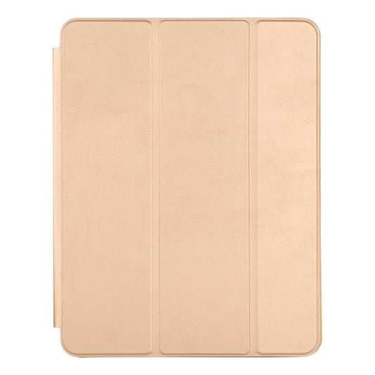 For iPad Pro 12.9 inch (2020/2021) 3-fold Horizontal Flip Smart Leather Tablet Case with Sleep / Wake-up Function & Holder(Gold) - iPad Pro 12.9 (2022/2021) Cases by buy2fix | Online Shopping UK | buy2fix