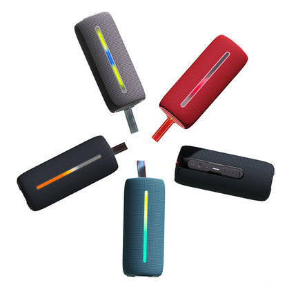 HOPESTAR P37 Outdoor Portable RGB Light Waterproof Wireless Bluetooth Speaker(Red) - Waterproof Speaker by HOPESTAR | Online Shopping UK | buy2fix