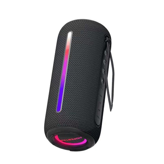 HOPESTAR P39 Outdoor Waterproof RGB Light Wireless Bluetooth Speaker(Black)