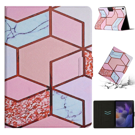 For Samsung Galaxy Tab A8 Marble Pattern Smart Leather Tablet Case(Splicing Marble) - Other Galaxy Tab PC by buy2fix | Online Shopping UK | buy2fix