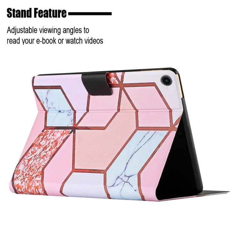 For Samsung Galaxy Tab A8 Marble Pattern Smart Leather Tablet Case(Splicing Marble) - Other Galaxy Tab PC by buy2fix | Online Shopping UK | buy2fix