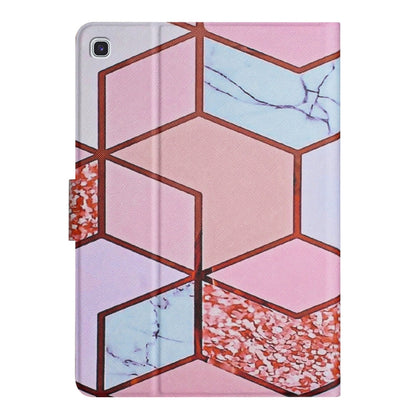 For Samsung Galaxy Tab S6 Lite P610 Marble Pattern Smart Leather Tablet Case(Splicing Marble) by buy2fix