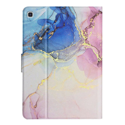 For Samsung Galaxy Tab A7 Lite T220 Marble Pattern Smart Leather Tablet Case(Pink Blue) - Tab A7 Lite T220 / T225 by buy2fix | Online Shopping UK | buy2fix