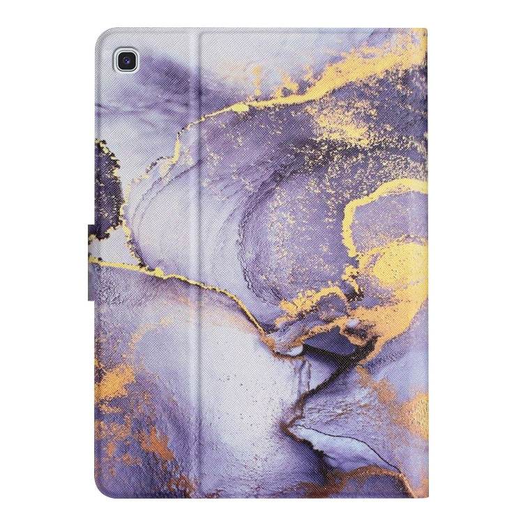 For Samsung Galaxy Tab A7 10.4 2020 T500 Marble Pattern Smart Leather Tablet Case(Purple) - Other Galaxy Tab PC by buy2fix | Online Shopping UK | buy2fix
