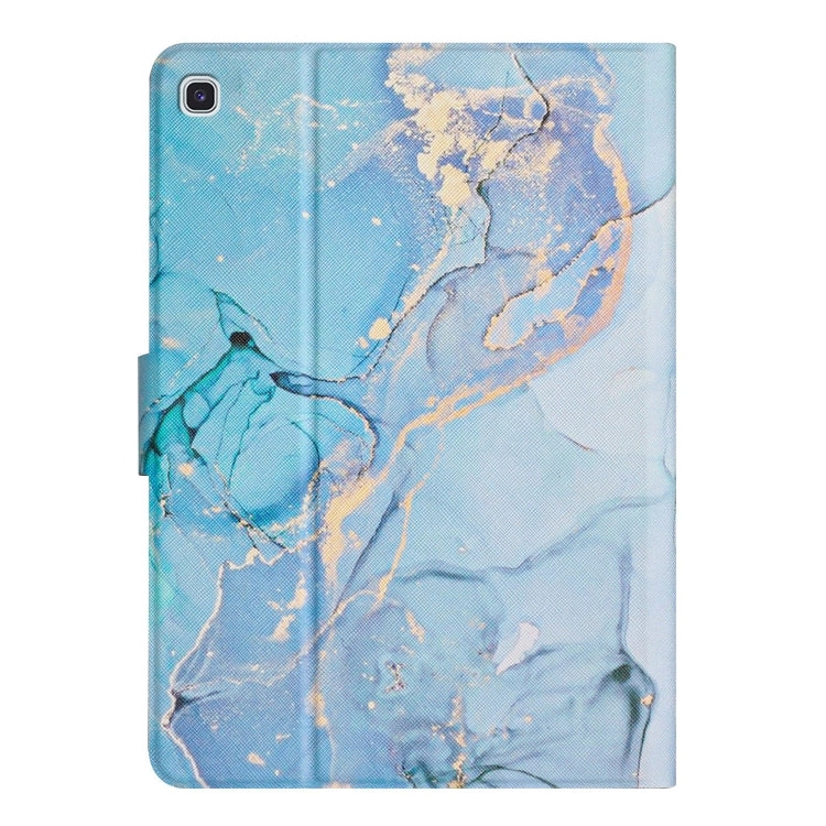 For Samsung Galaxy Tab A7 10.4 2020 T500 Marble Pattern Smart Leather Tablet Case(Blue) - Other Galaxy Tab PC by buy2fix | Online Shopping UK | buy2fix