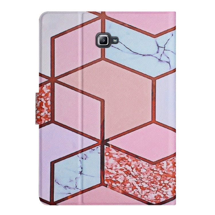 For Samsung Galaxy Tab A 10.1 T580 Marble Pattern Smart Leather Tablet Case(Splicing Marble) by buy2fix