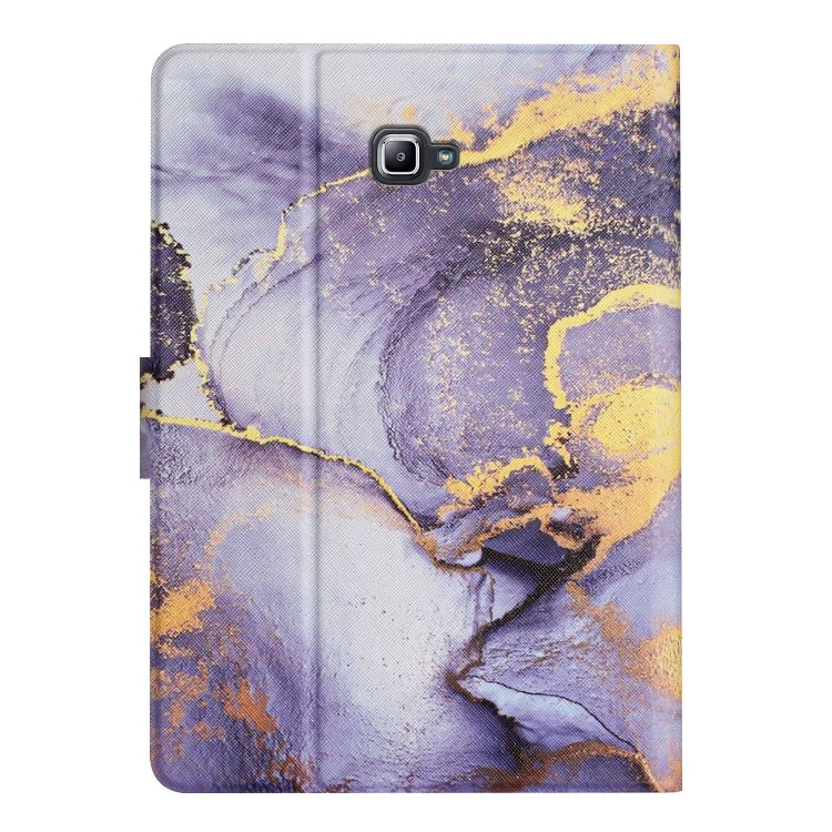 For Samsung Galaxy Tab A 10.1 T580 Marble Pattern Smart Leather Tablet Case(Purple) - Tab A 10.1 (2019) T510 / T515 by buy2fix | Online Shopping UK | buy2fix