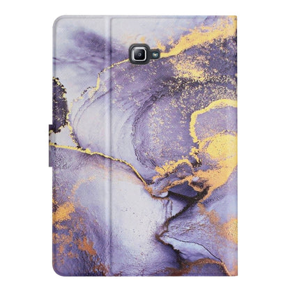 For Samsung Galaxy Tab A 10.1 T580 Marble Pattern Smart Leather Tablet Case(Purple) - Tab A 10.1 (2019) T510 / T515 by buy2fix | Online Shopping UK | buy2fix