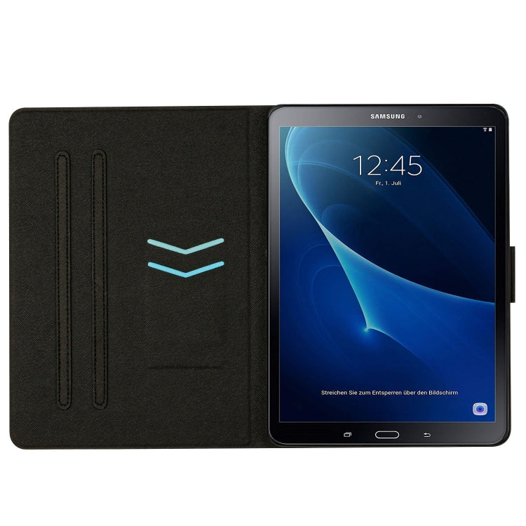 For Samsung Galaxy Tab A 10.1 T580 Marble Pattern Smart Leather Tablet Case(Pink Blue) - Tab A 10.1 (2019) T510 / T515 by buy2fix | Online Shopping UK | buy2fix