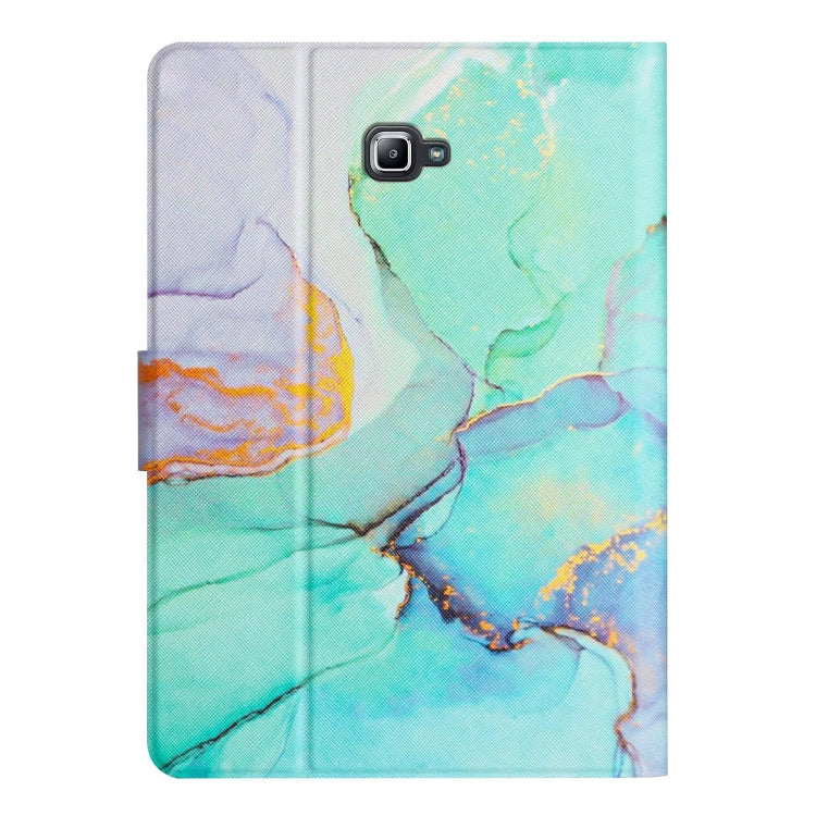 For Samsung Galaxy Tab A 10.1 T580 Marble Pattern Smart Leather Tablet Case(Green) - Tab A 10.1 (2019) T510 / T515 by buy2fix | Online Shopping UK | buy2fix