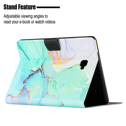 For Samsung Galaxy Tab A 10.1 T580 Marble Pattern Smart Leather Tablet Case(Green) - Tab A 10.1 (2019) T510 / T515 by buy2fix | Online Shopping UK | buy2fix