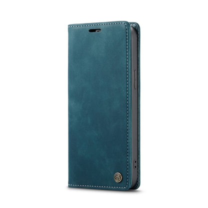 For iPhone 14 CaseMe-013 Multifunctional Retro Frosted Leather Phone Case (Blue) - iPhone 14 Cases by CaseMe | Online Shopping UK | buy2fix