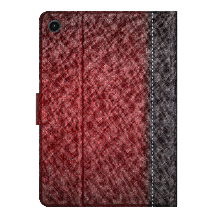 For Samsung Galaxy Tab A8 Stitching Solid Color Smart Leather Tablet Case(Red) - Other Galaxy Tab PC by buy2fix | Online Shopping UK | buy2fix
