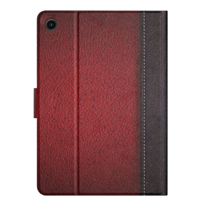 For Samsung Galaxy Tab A8 Stitching Solid Color Smart Leather Tablet Case(Red) - Other Galaxy Tab PC by buy2fix | Online Shopping UK | buy2fix