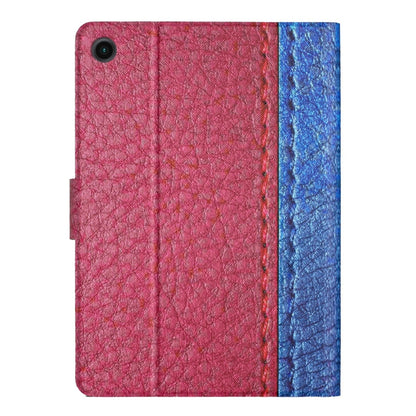 For Samsung Galaxy Tab A8 Stitching Solid Color Smart Leather Tablet Case(Rose Red) - Other Galaxy Tab PC by buy2fix | Online Shopping UK | buy2fix