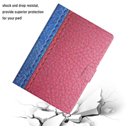 For Samsung Galaxy Tab A8 Stitching Solid Color Smart Leather Tablet Case(Rose Red) - Other Galaxy Tab PC by buy2fix | Online Shopping UK | buy2fix