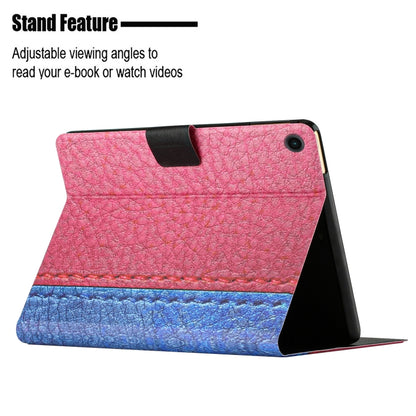 For Samsung Galaxy Tab A8 Stitching Solid Color Smart Leather Tablet Case(Rose Red) - Other Galaxy Tab PC by buy2fix | Online Shopping UK | buy2fix