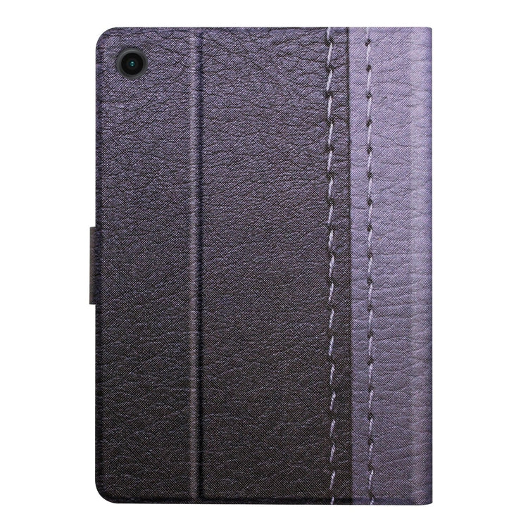 For Samsung Galaxy Tab A8 Stitching Solid Color Smart Leather Tablet Case(Grey) - Other Galaxy Tab PC by buy2fix | Online Shopping UK | buy2fix