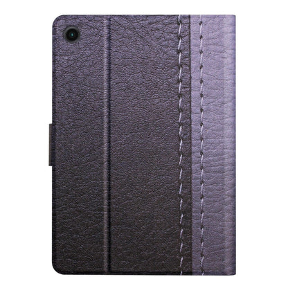 For Samsung Galaxy Tab A8 Stitching Solid Color Smart Leather Tablet Case(Grey) - Other Galaxy Tab PC by buy2fix | Online Shopping UK | buy2fix