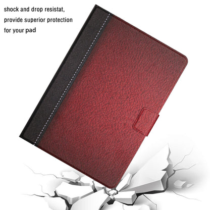 For Samsung Galaxy Tab A 10.1 2019 T510 Stitching Solid Color Smart Leather Tablet Case(Red) - Tab A 10.1 (2019) T510 / T515 by buy2fix | Online Shopping UK | buy2fix