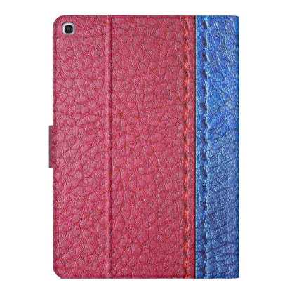 For Samsung Galaxy Tab A 10.1 2019 T510 Stitching Solid Color Smart Leather Tablet Case(Rose Red) - Tab A 10.1 (2019) T510 / T515 by buy2fix | Online Shopping UK | buy2fix