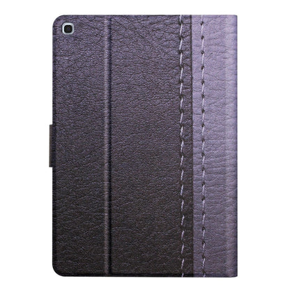 For Samsung Galaxy Tab A 10.1 2019 T510 Stitching Solid Color Smart Leather Tablet Case(Grey) - Tab A 10.1 (2019) T510 / T515 by buy2fix | Online Shopping UK | buy2fix
