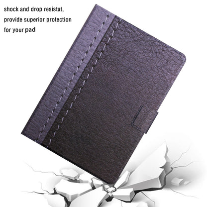 For Samsung Galaxy Tab A 10.1 2019 T510 Stitching Solid Color Smart Leather Tablet Case(Grey) - Tab A 10.1 (2019) T510 / T515 by buy2fix | Online Shopping UK | buy2fix