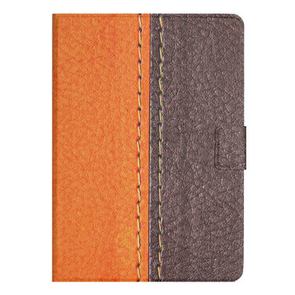 For Samsung Galaxy Tab A 10.1 T580 Stitching Solid Color Smart Leather Tablet Case(Orange) by buy2fix