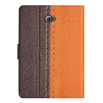 For Samsung Galaxy Tab A 10.1 T580 Stitching Solid Color Smart Leather Tablet Case(Orange) by buy2fix