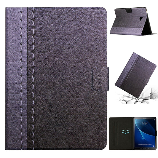 For Samsung Galaxy Tab A 10.1 T580 Stitching Solid Color Smart Leather Tablet Case(Grey) - Tab A 10.1 by buy2fix | Online Shopping UK | buy2fix