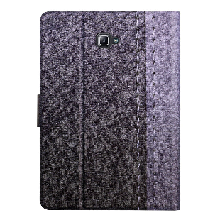 For Samsung Galaxy Tab A 10.1 T580 Stitching Solid Color Smart Leather Tablet Case(Grey) - Tab A 10.1 by buy2fix | Online Shopping UK | buy2fix