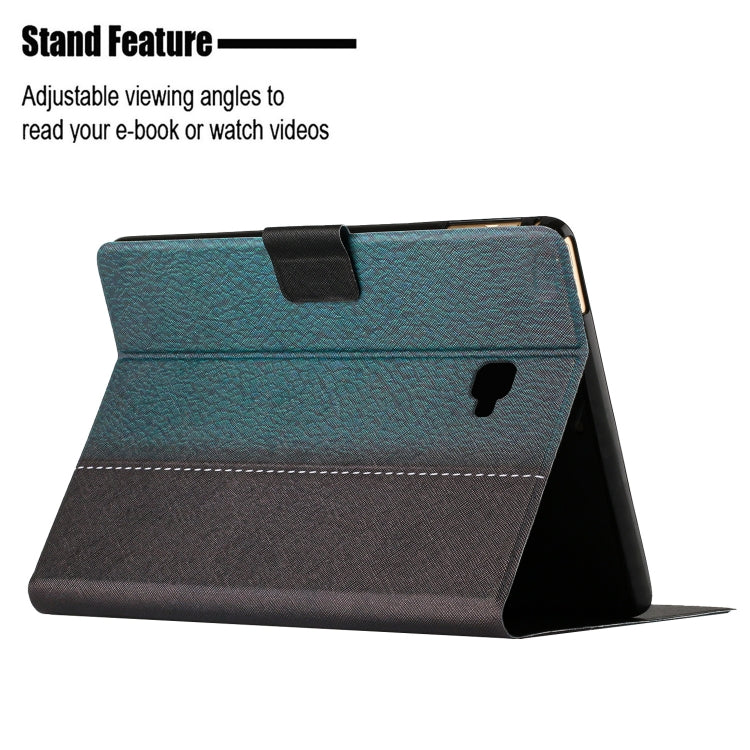 For Samsung Galaxy Tab A 10.1 T580 Stitching Solid Color Smart Leather Tablet Case(Green) - Tab A 10.1 by buy2fix | Online Shopping UK | buy2fix