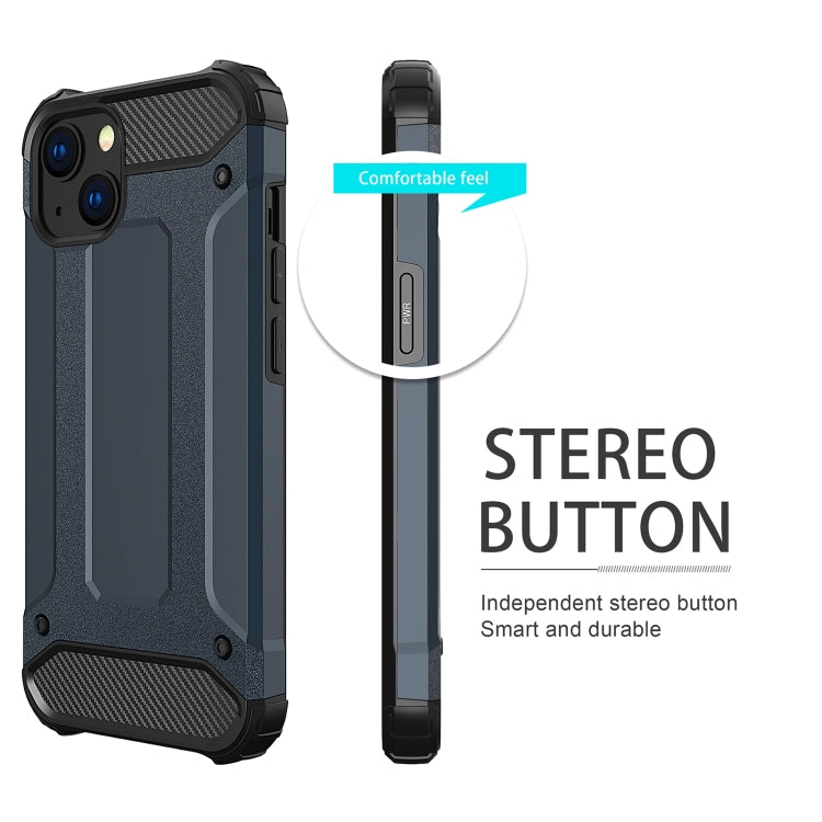 For iPhone 14 Plus Magic Armor TPU Phone Case (Navy Blue) - iPhone 14 Plus Cases by buy2fix | Online Shopping UK | buy2fix