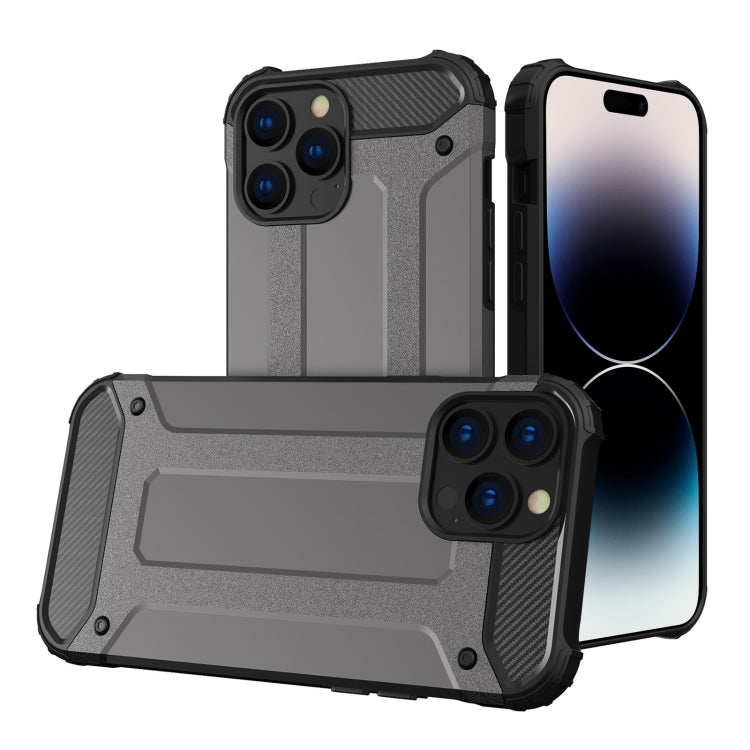For iPhone 14 Pro Magic Armor TPU Phone Case(Grey) - iPhone 14 Pro Cases by buy2fix | Online Shopping UK | buy2fix