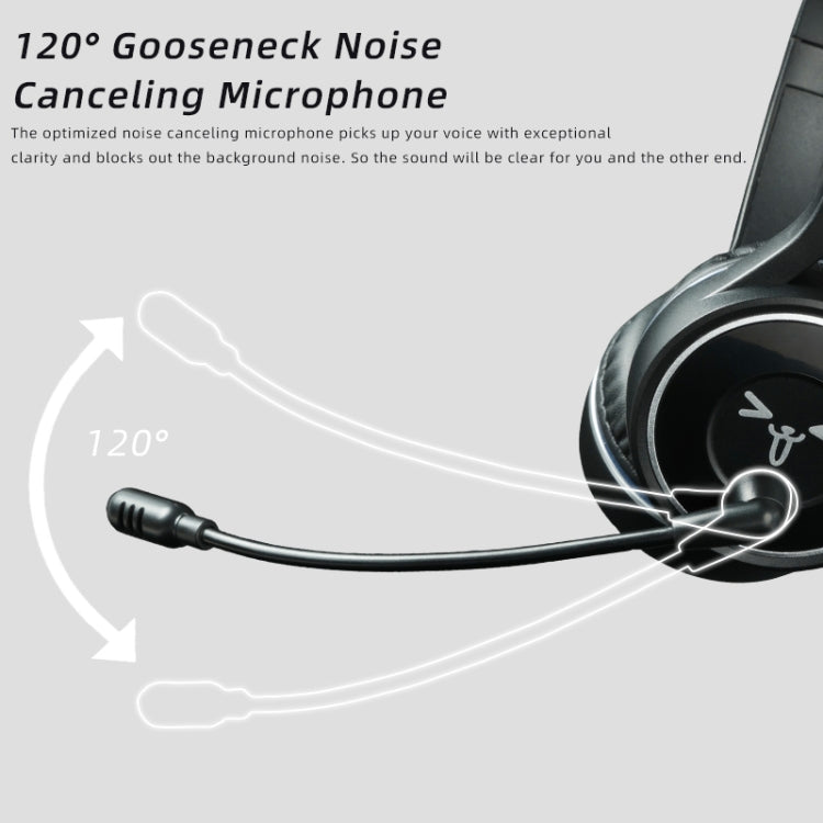 SOYTO SY-T30C Long Microphone Bluetooth Wireless Noise Cancelling Ergonomic Gaming Headset(Black) - Multimedia Headset by SOYTO | Online Shopping UK | buy2fix
