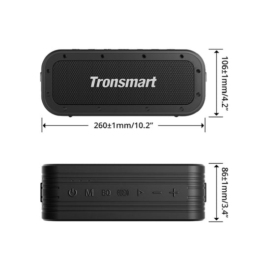 Tronsmart Force X 60W Portable Outdoor Waterproof Bluetooth 5.0 Speaker - Desktop Speaker by Tronsmart | Online Shopping UK | buy2fix