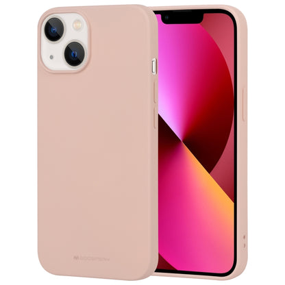 For iPhone 14 GOOSPERY SOFT FEELING Liquid TPU Phone Case (Light Pink) - iPhone 14 Cases by GOOSPERY | Online Shopping UK | buy2fix